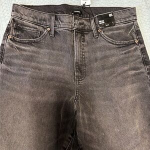 Express Wide Leg Jeans in Washed Black